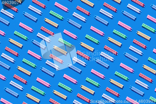 Image of Congratulation background from birthday candles pattern.