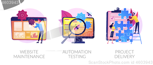 Image of Website development vector concept metaphors.