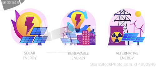 Image of Green energy technologies vector concept metaphors.