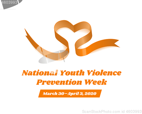 Image of National Youth Violence Prevention Week. Vector illustration on white