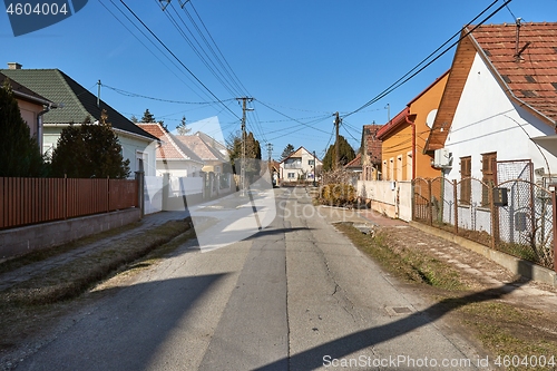 Image of Village street with houses