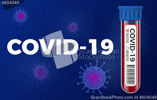 Image of Stop 2019-nCoV Coronavirus test tube