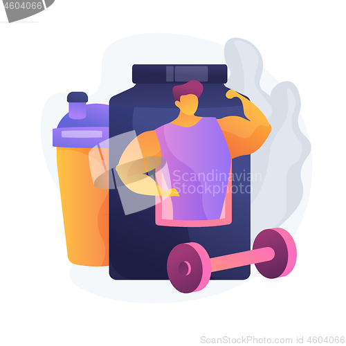 Image of Sport nutrition vector concept metaphor