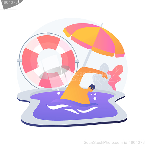 Image of Swimming classes vector concept metaphor