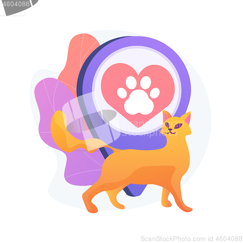 Image of Pet friendly place vector concept metaphor