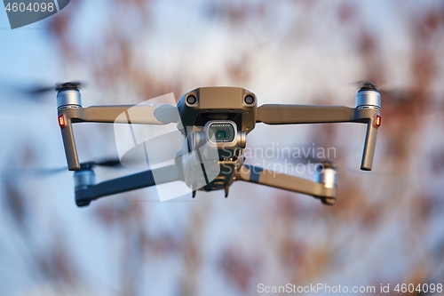 Image of Drone flying outdoors