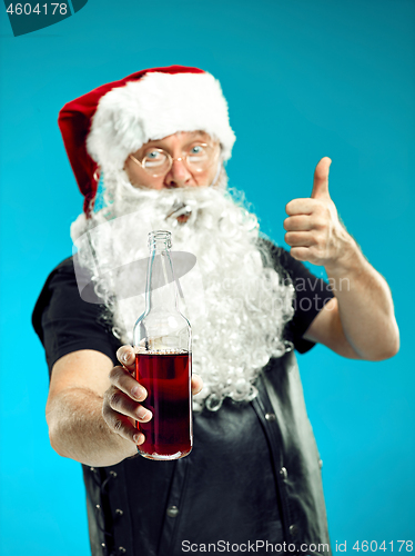 Image of Portrait of Man in Santa Claus Costume