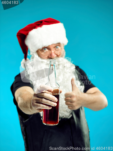 Image of Portrait of Man in Santa Claus Costume