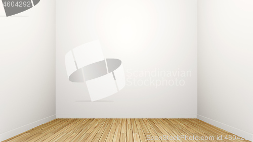 Image of empty room with a wooden floor