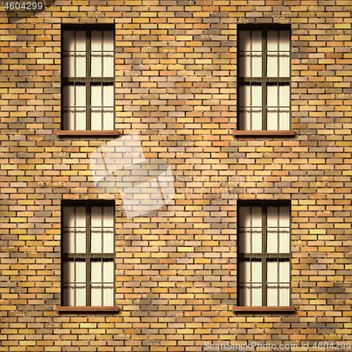 Image of wall with windows texture