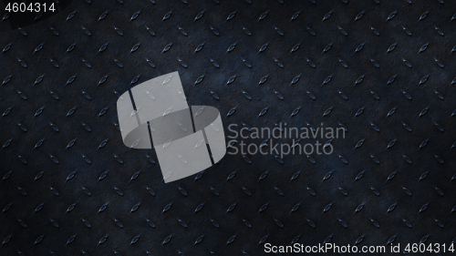 Image of black diamond metal plate texture