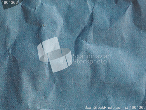 Image of blue crinkled paper texture background