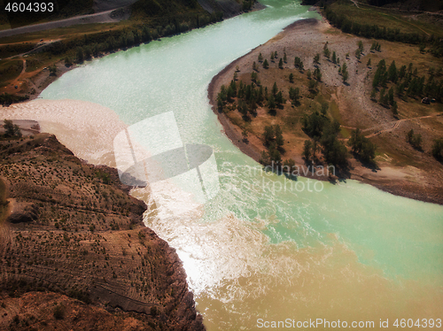 Image of The confluence of two rivers