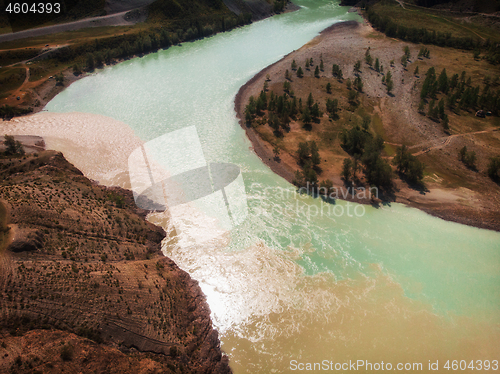 Image of The confluence of two rivers