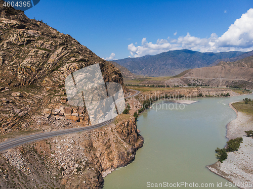 Image of Road in Altai mountains.