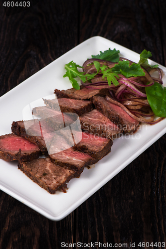 Image of Meat Cutting on plate