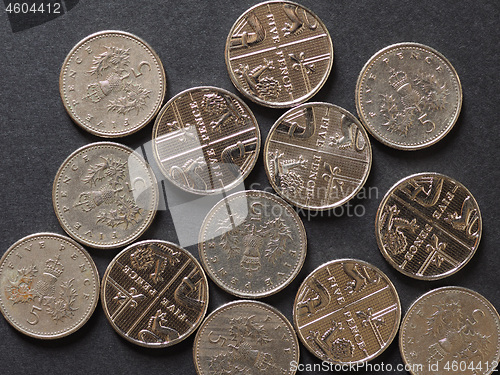 Image of 5 pence coin, United Kingdom