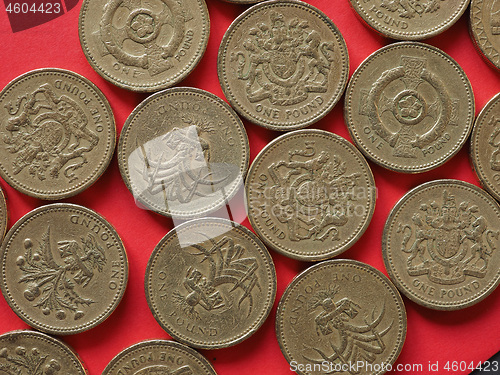 Image of One Pound coins, United Kingdom