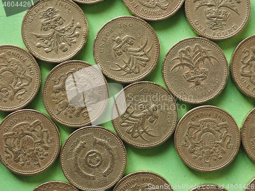 Image of One Pound coins, United Kingdom