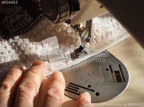 Image of sewing machine detail