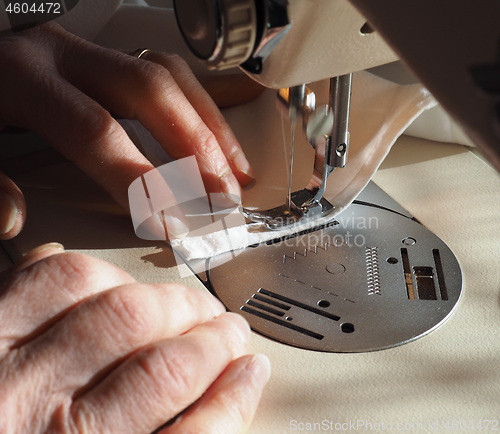Image of sewing machine detail