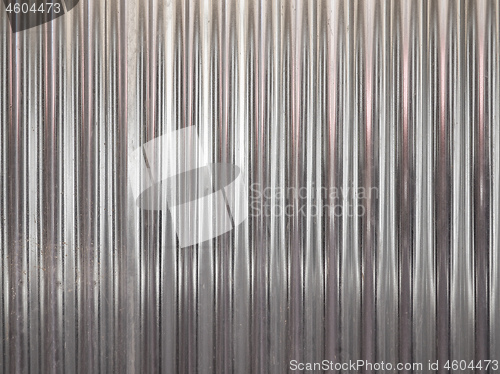 Image of grey corrugated steel texture background