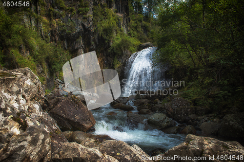 Image of Korbu Waterfall at Lake Teletskoye