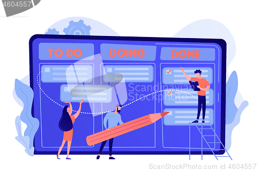 Image of Task management concept vector illustration.