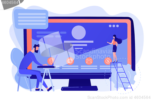 Image of Corporate website concept vector illustration.