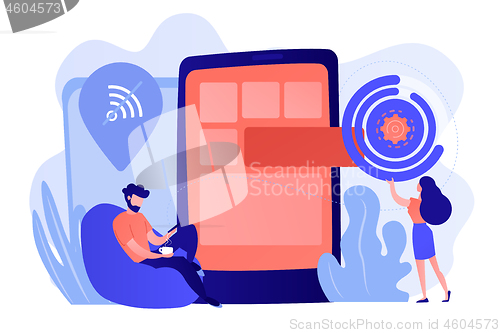 Image of Progressive web app concept vector illustration.