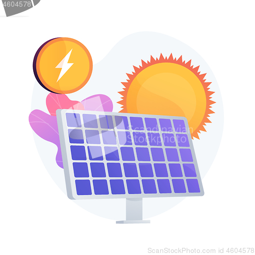 Image of Solar energy vector concept metaphor