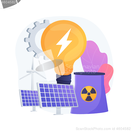 Image of Alternative energy vector concept metaphor