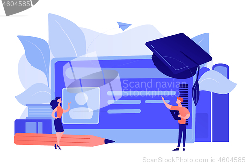 Image of Smartcards for schools concept vector illustration.