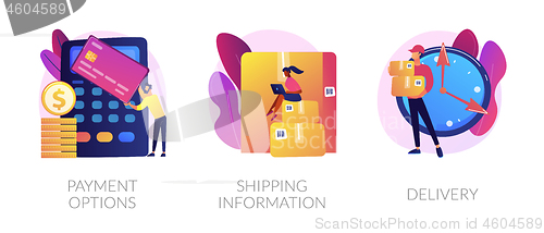 Image of E-commerce vector concept metaphors.