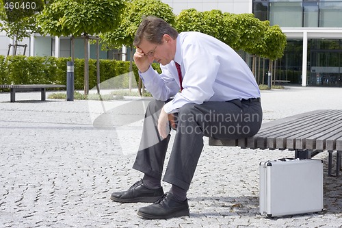 Image of Sorrowful businessman