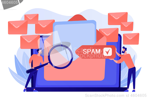 Image of Spam concept vector illustration.