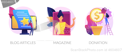 Image of Website media elements vector concept metaphors.