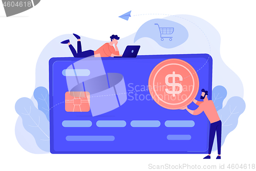 Image of Credit card concept vector illustration.