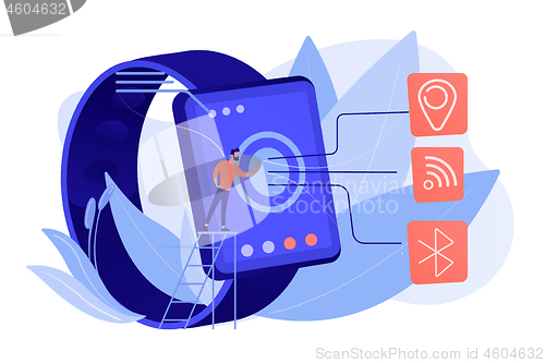 Image of Wireless connectivity concept vector illustration.