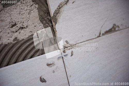 Image of Ceramic tiles and tools for tiler