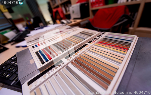 Image of Architect & Interior designer working table