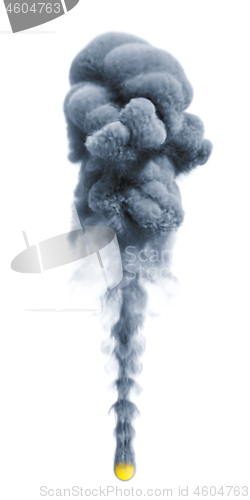 Image of smoke isolated on white background