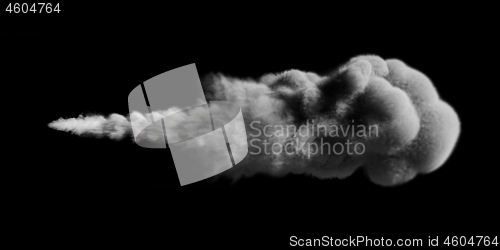 Image of white smoke texture on black background