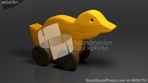 Image of wooden toy duck