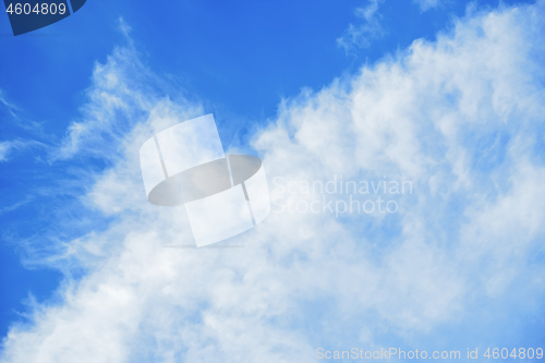 Image of blue sky with clouds