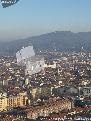 Image of Aerial view of Turin city centre
