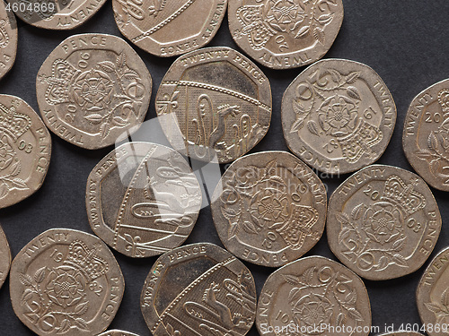 Image of 20 pence coin, United Kingdom