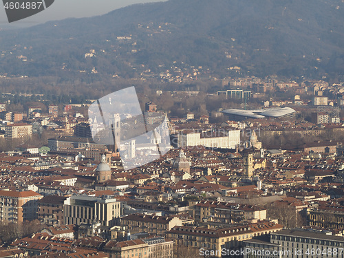 Image of Aerial view of Turin city centre