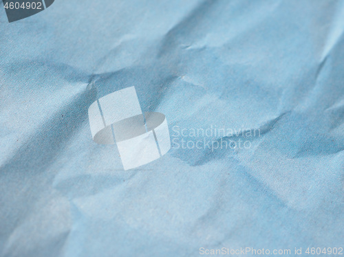 Image of blue crinkled paper texture background