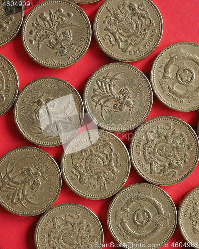 Image of One Pound coins, United Kingdom